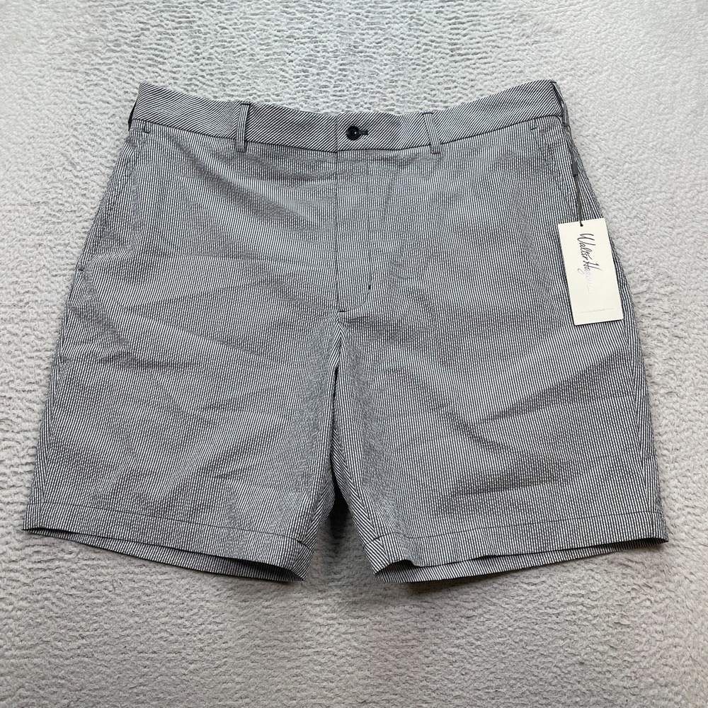 Walter Hagen Clubhouse Seersucker Short Men's Size 40 Flat Front 9" NWT